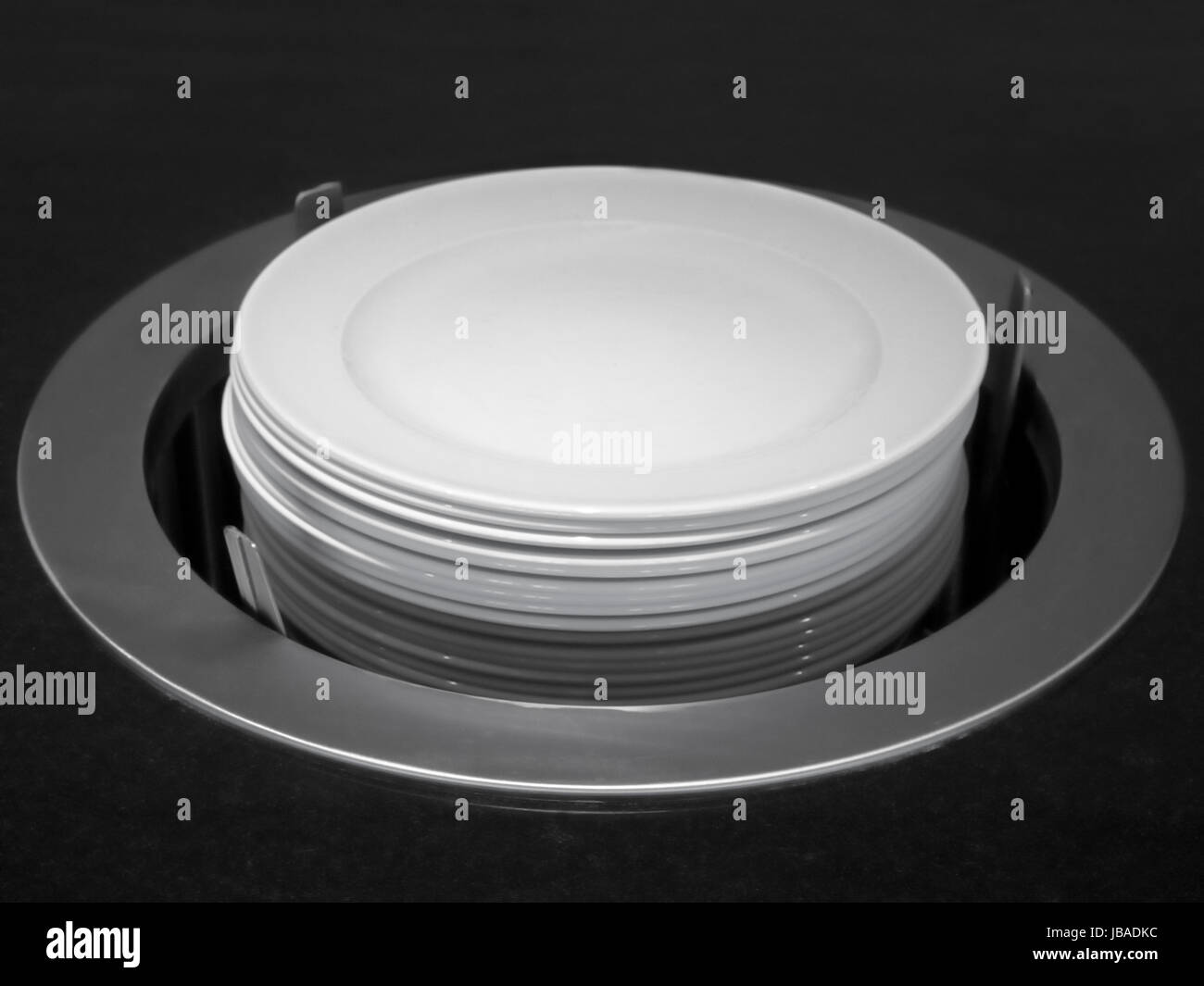 commercial kitchen ceramic plate heater Stock Photo Alamy