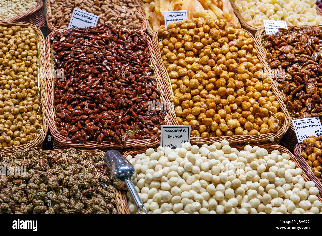 salted caramel and nuts, macadamia nuts, almonds, bulk sales Stock