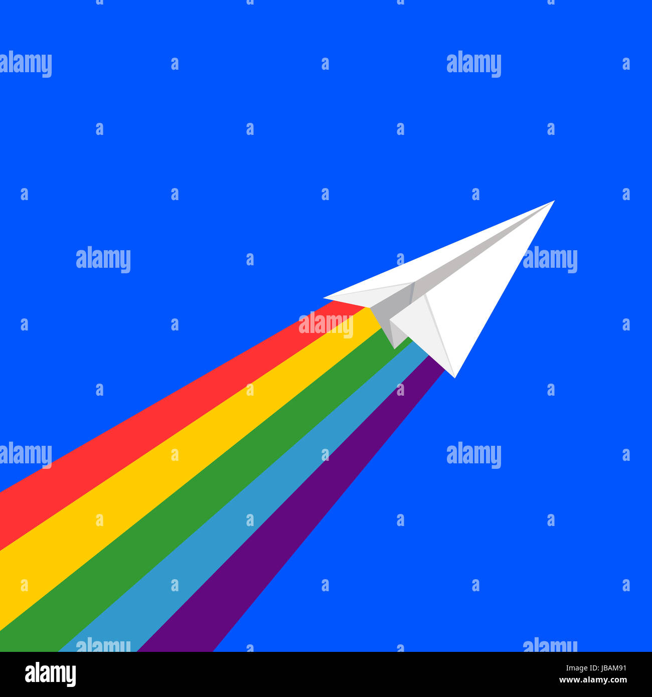 Plane Papper Vector vector illustration of Paper plane Stock Photo - Alamy