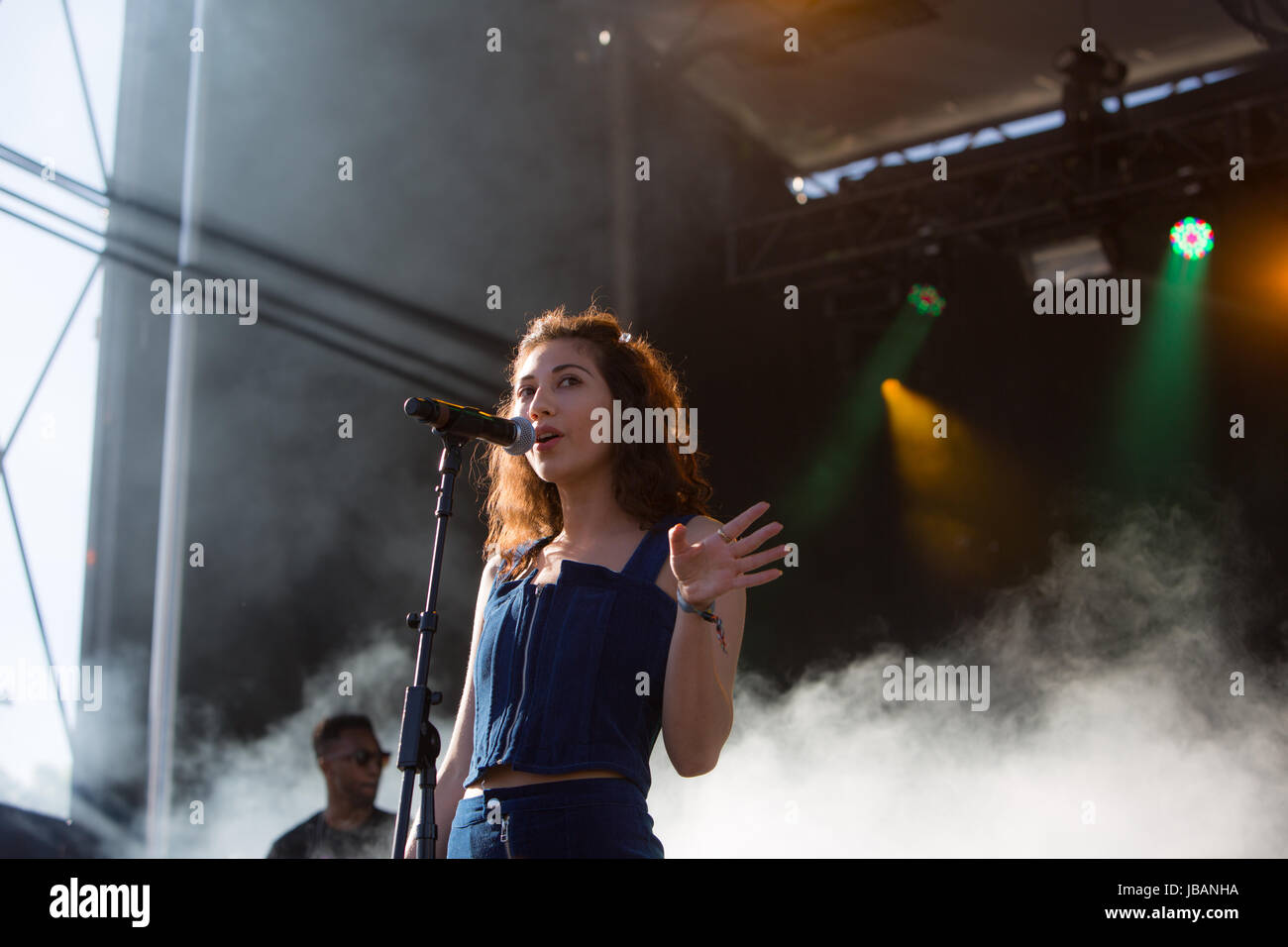 American R&B singer Tei Shi performs at the 2017 Field Trip Music ...