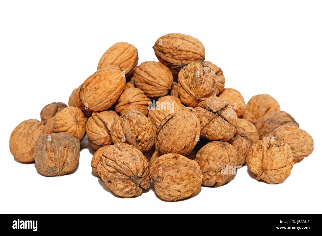 walnut harvest Stock Photo