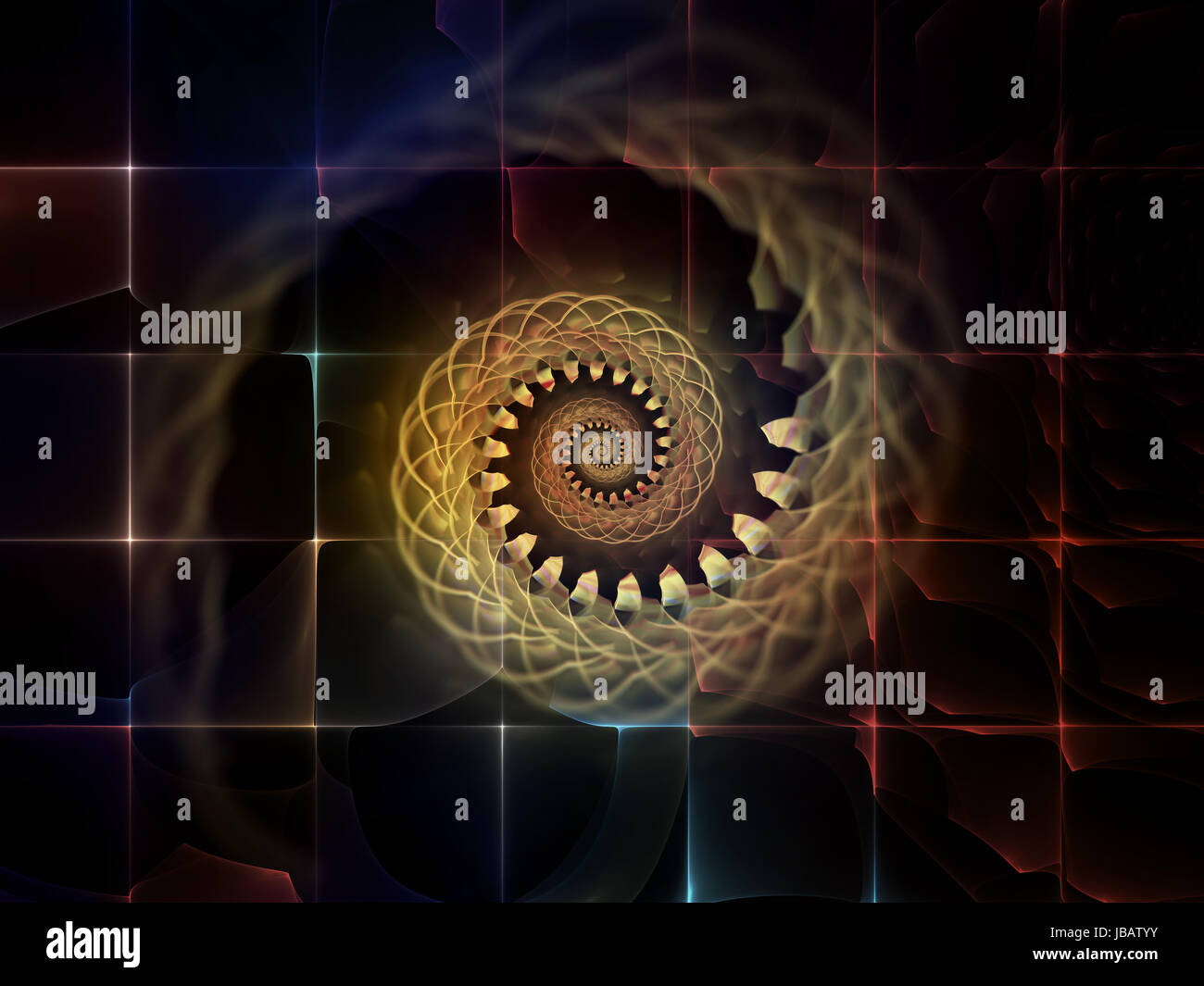Geometry of Space series. Artistic abstraction composed of conceptual ...