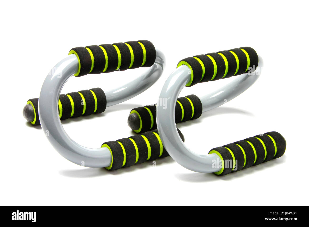 push up bar on the white background Stock Photo - Alamy