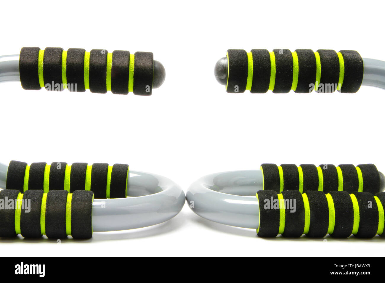 push up bar on the white background Stock Photo - Alamy