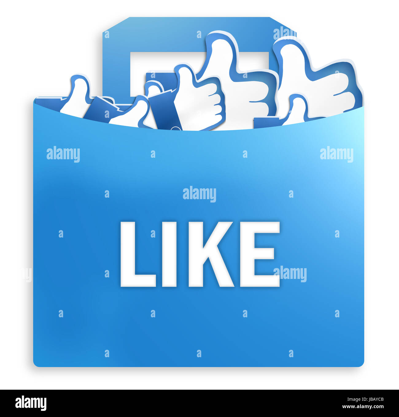 like, thumbs, shopping bag Stock Photo - Alamy