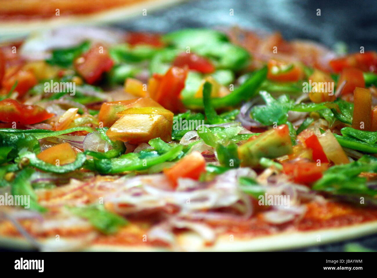 Indian Pizza Stock Photo