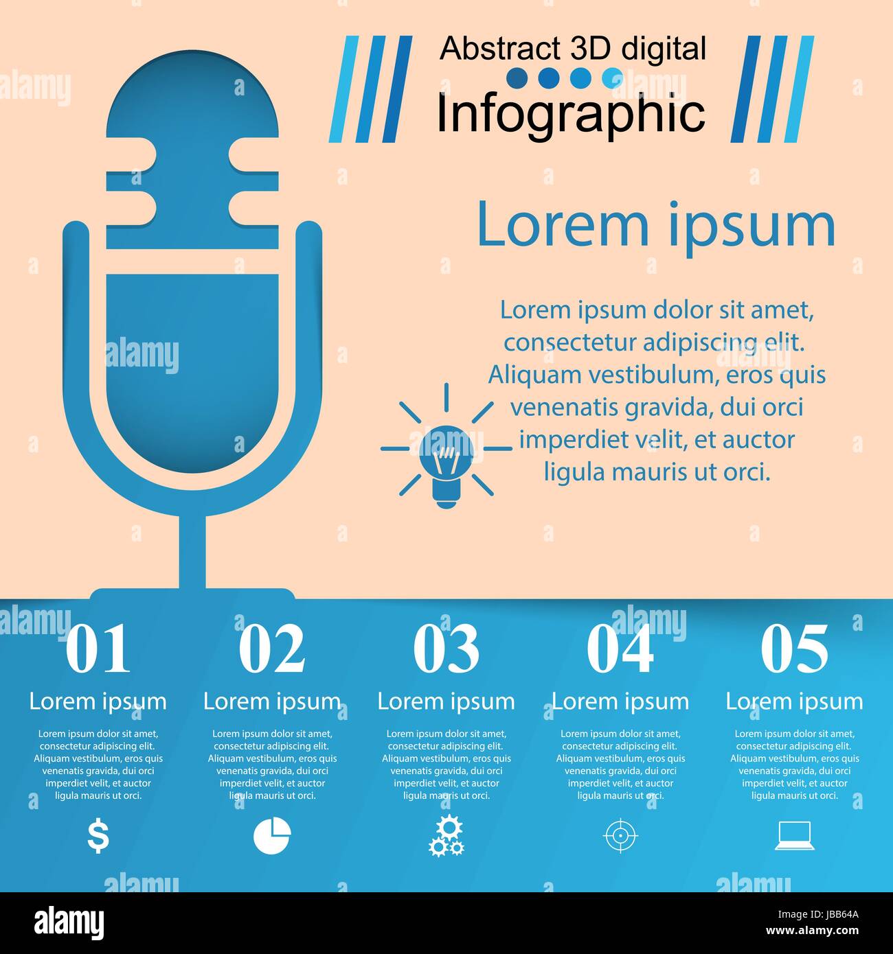 Ribbon mic Stock Vector Images - Alamy