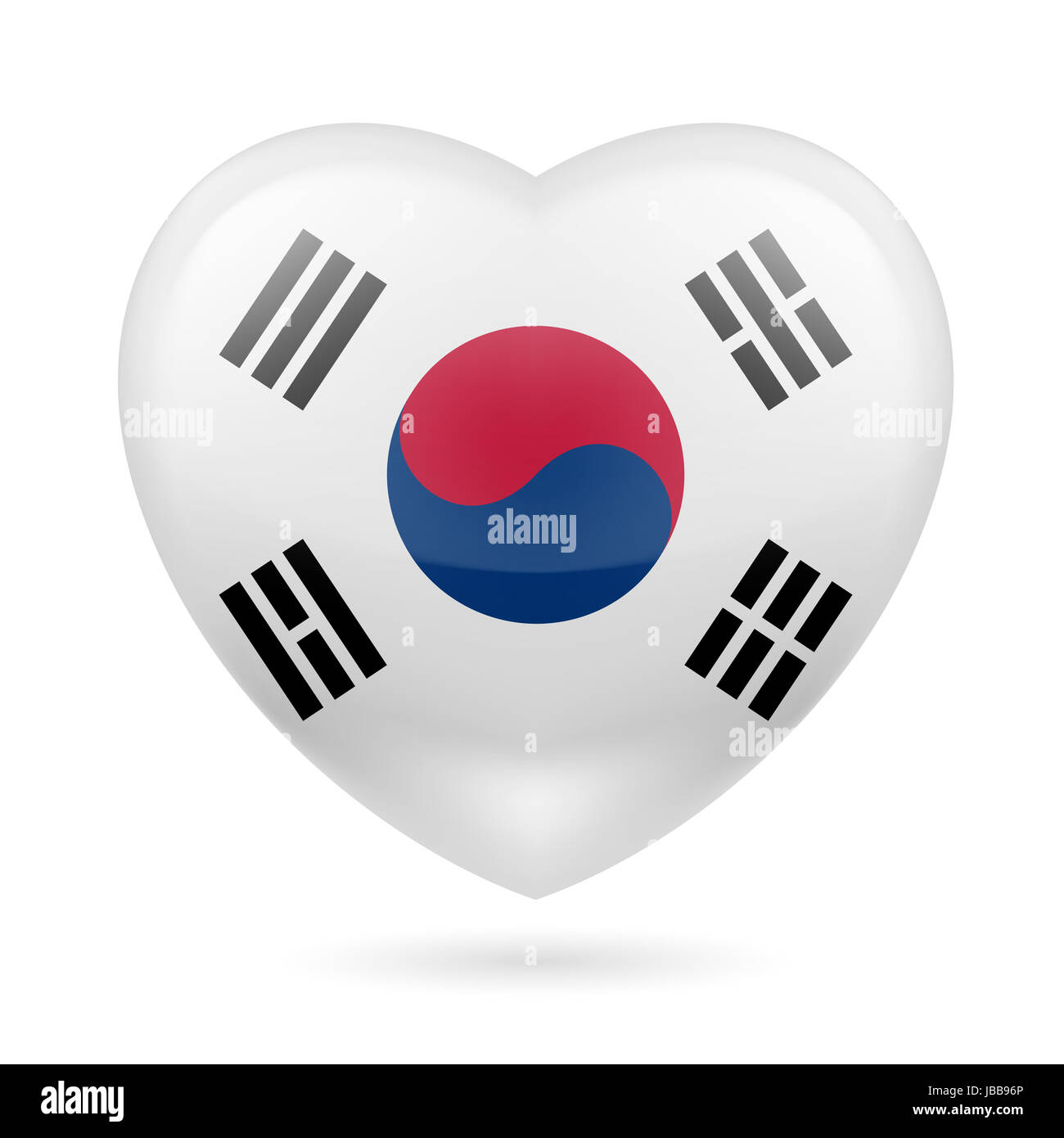 photo South Korean Symbol For Love https www alamy com stock photo heart with south korean flag colors i love south korea 144692878 html