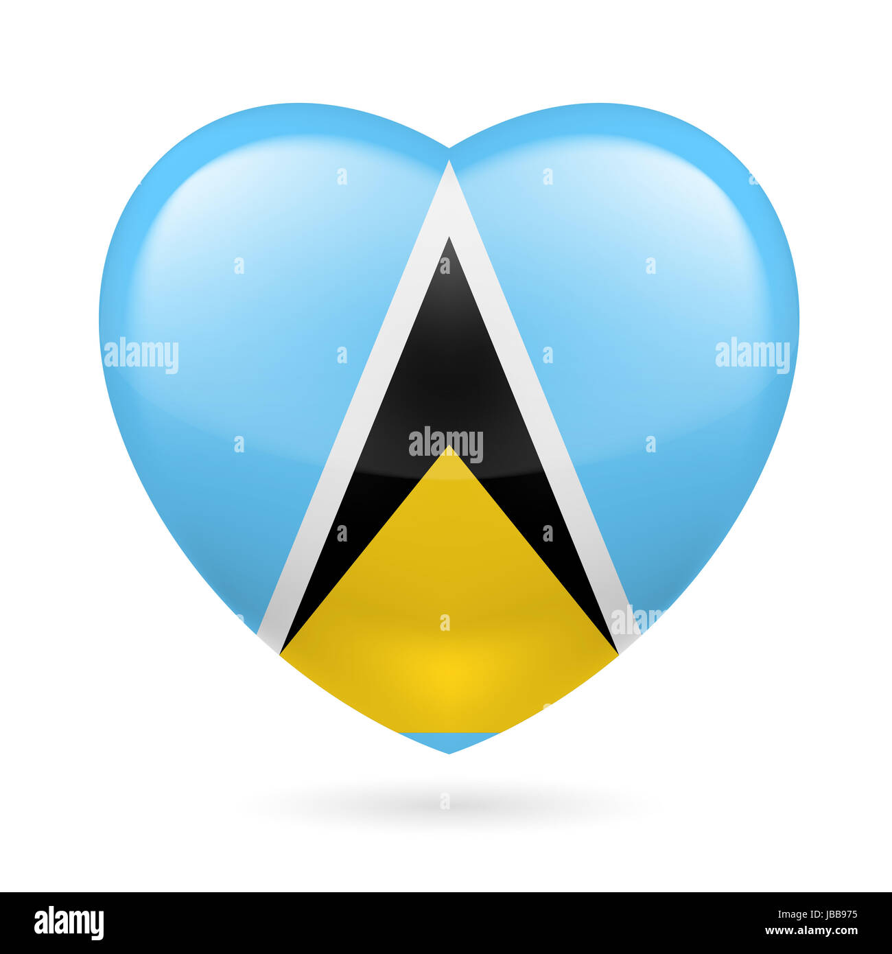 Saint lucian flag icon hi-res stock photography and images - Alamy