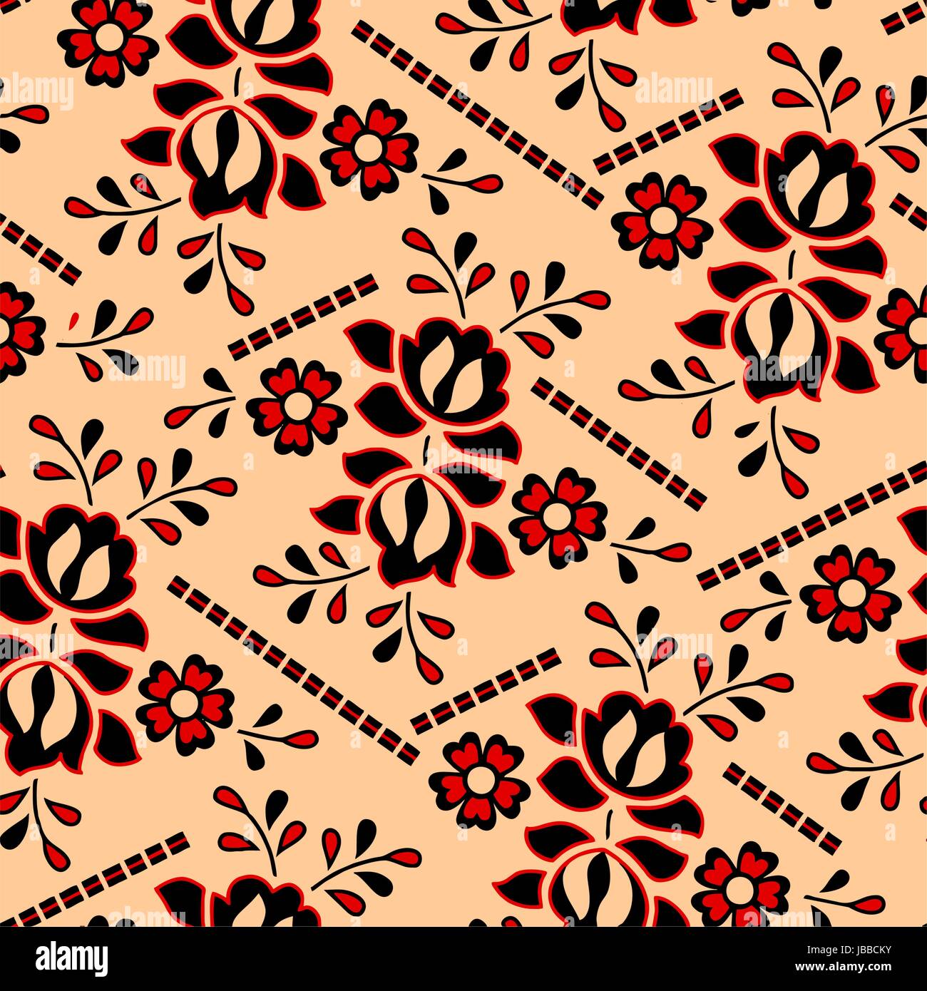 Seamless Flower Background Stock Vector Image & Art - Alamy