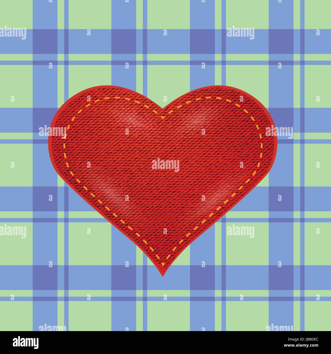 colorful illustration with red heart for your design Stock Photo - Alamy