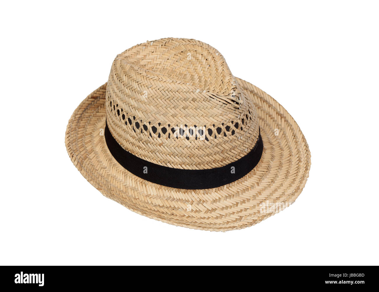 Straw hat isolated on white background Stock Photo - Alamy