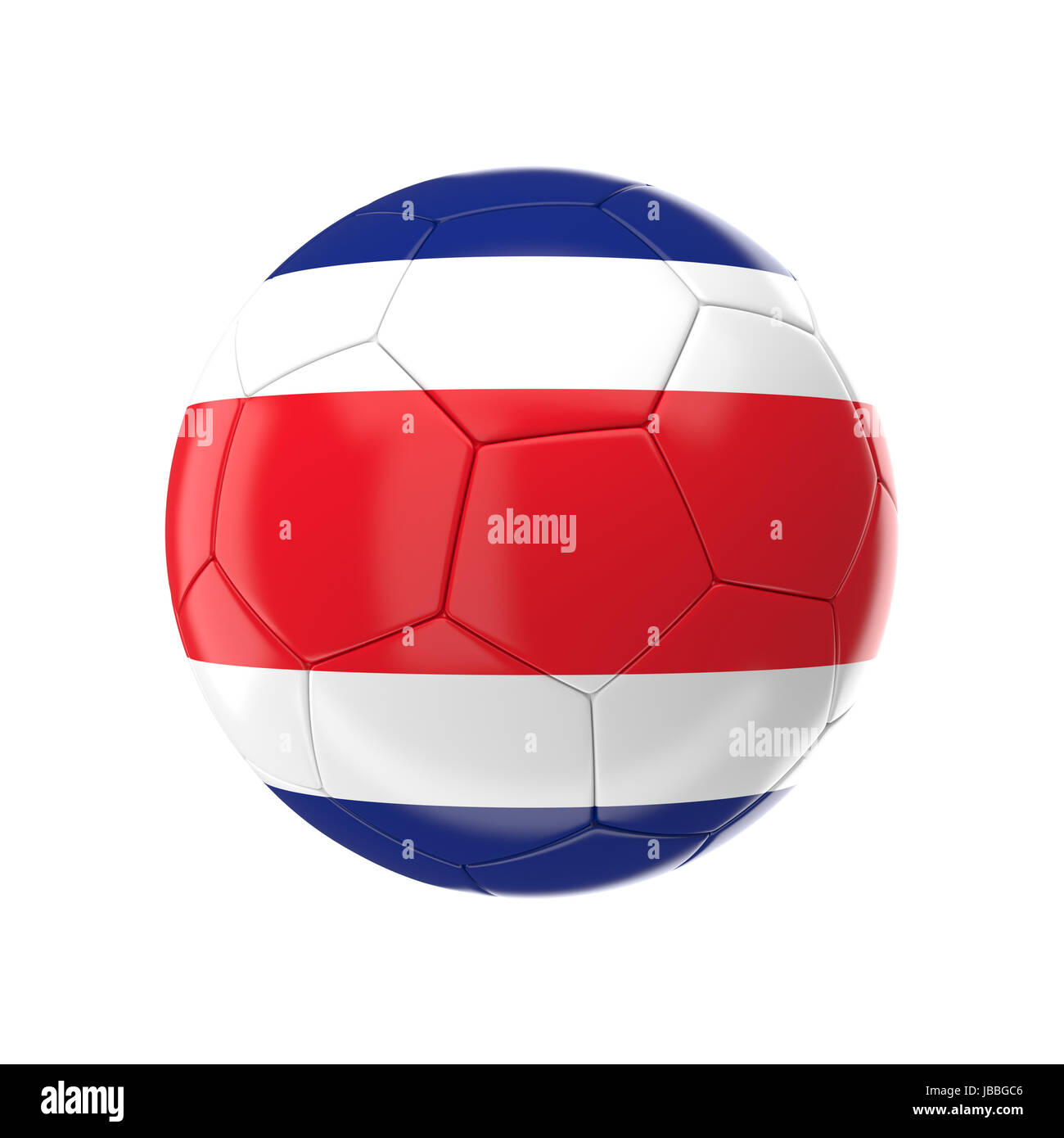 3d soccer ball with costa rica flag Stock Photo Alamy