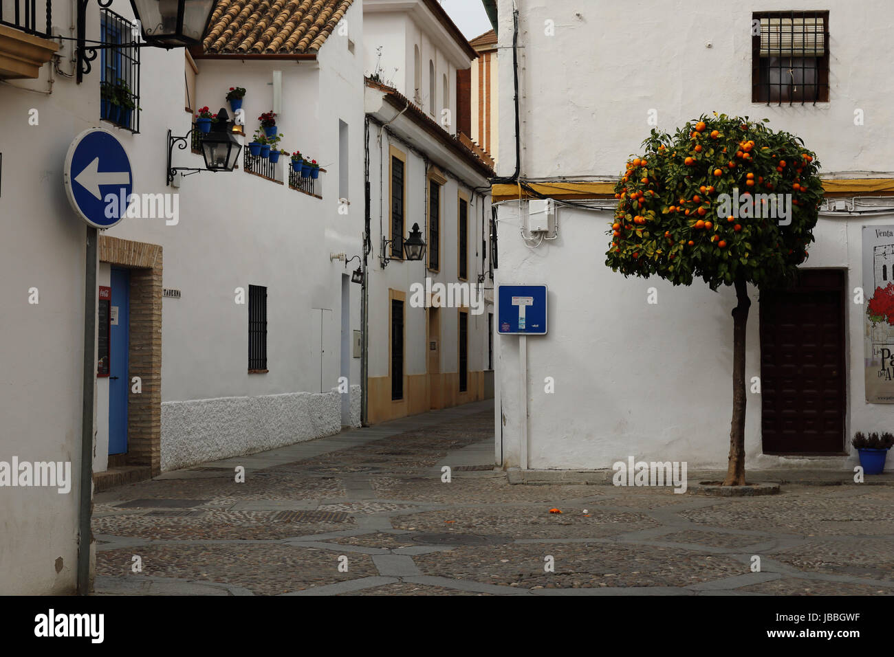 The charming streets in the old town of Cordoba, Andalusia, Spain Stock Photo