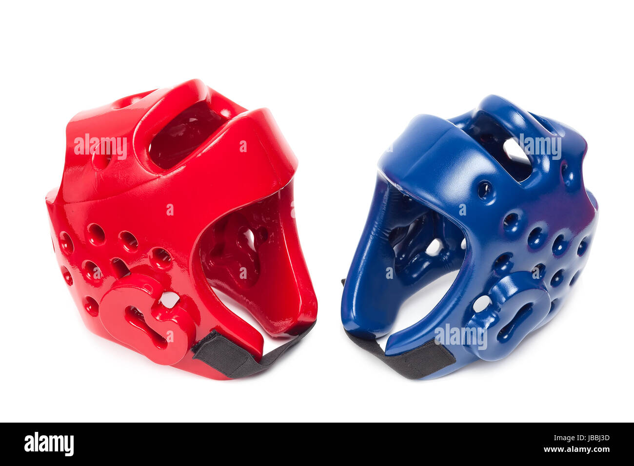 Taekwondo head guard isolated on white background Stock Photo Alamy