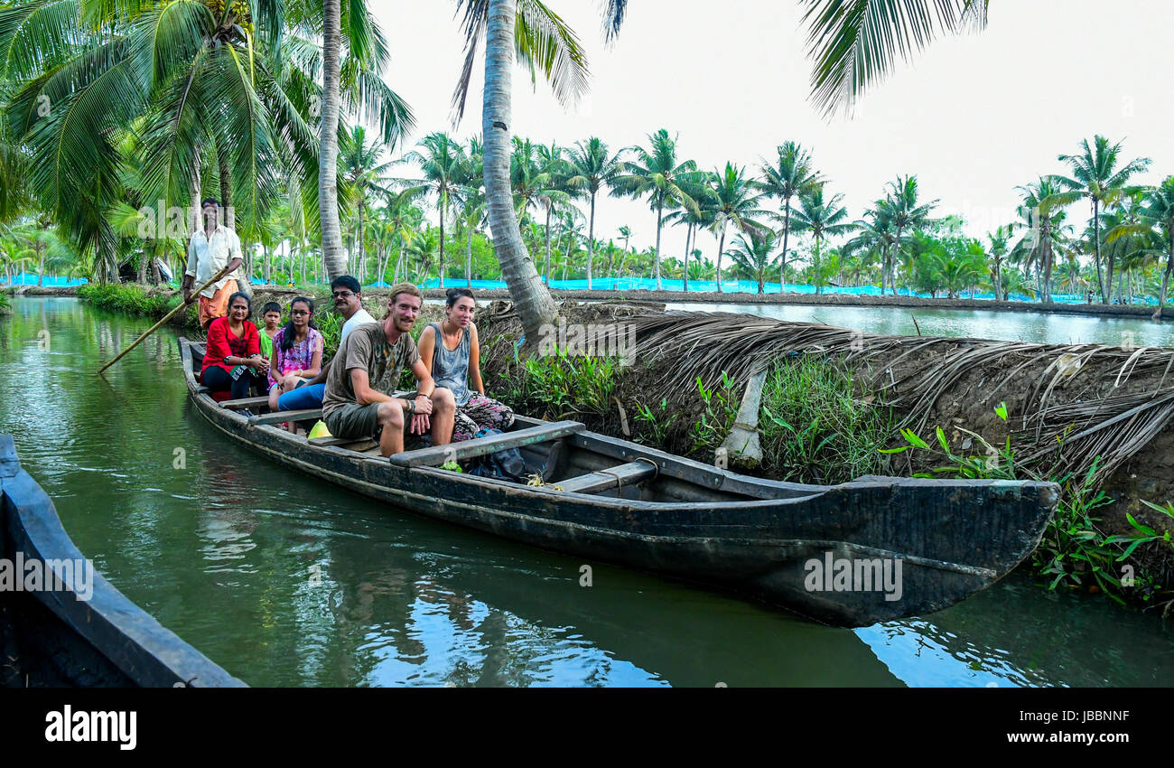 kerala and backwaters landscape Stock Photo