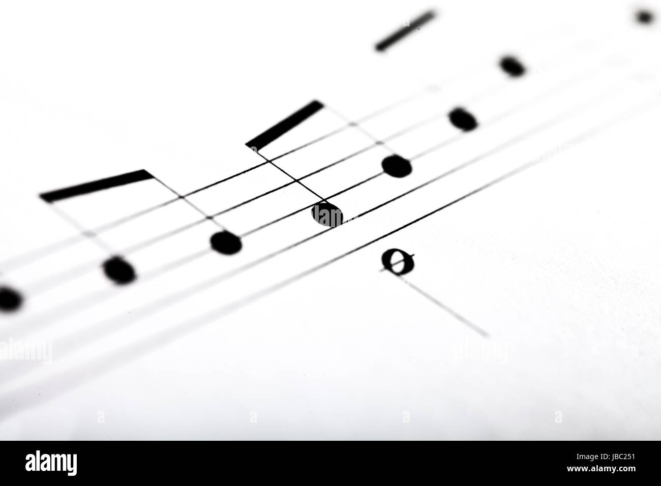 Music Notes Ina Row A musical score with a pattern hi-res stock photography and images - Alamy