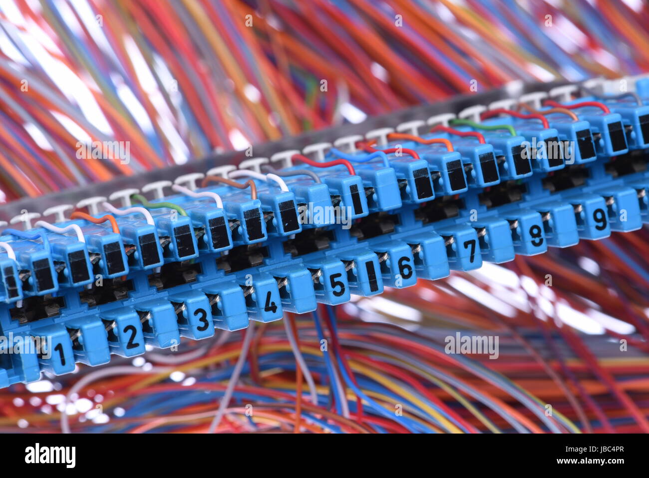 Equipment, Main Distribution Frame with Cables