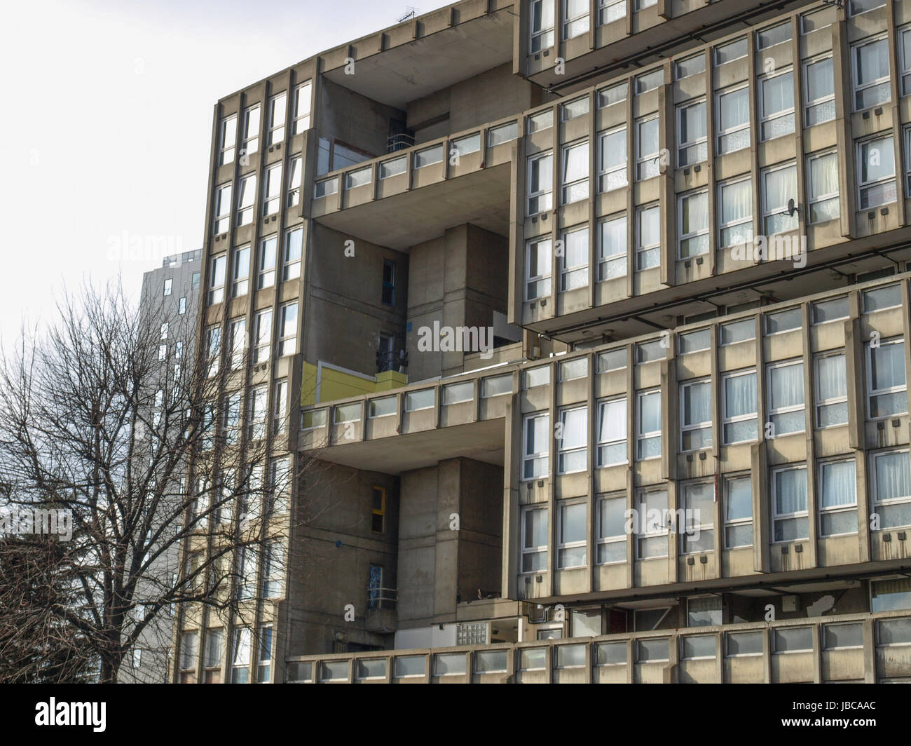 LONDON, ENGLAND, UK MARCH 05, 2009 The Robin Hood Gardens housing