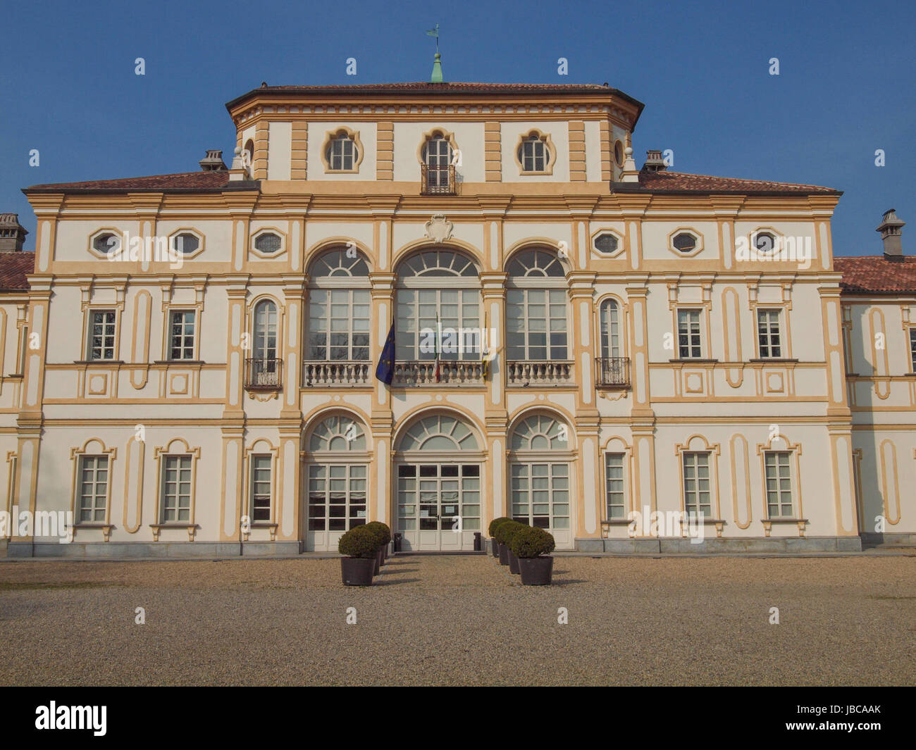Villa La Tesoriera baroque palace from 18th century now houses the musical library Stock Photo