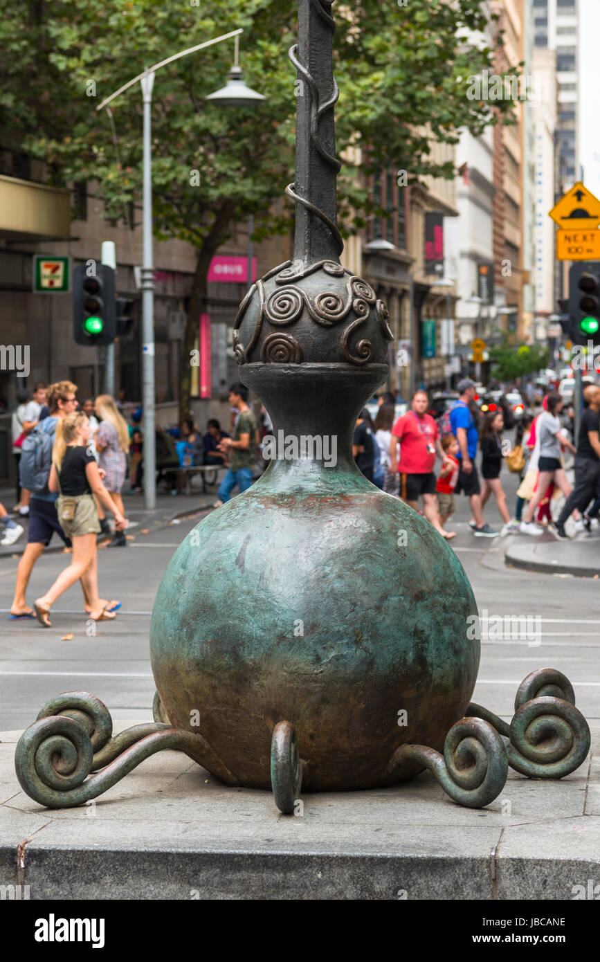 Usual sculpture in Melbourne city centre, Victoria, Australia Stock Photo Alamy