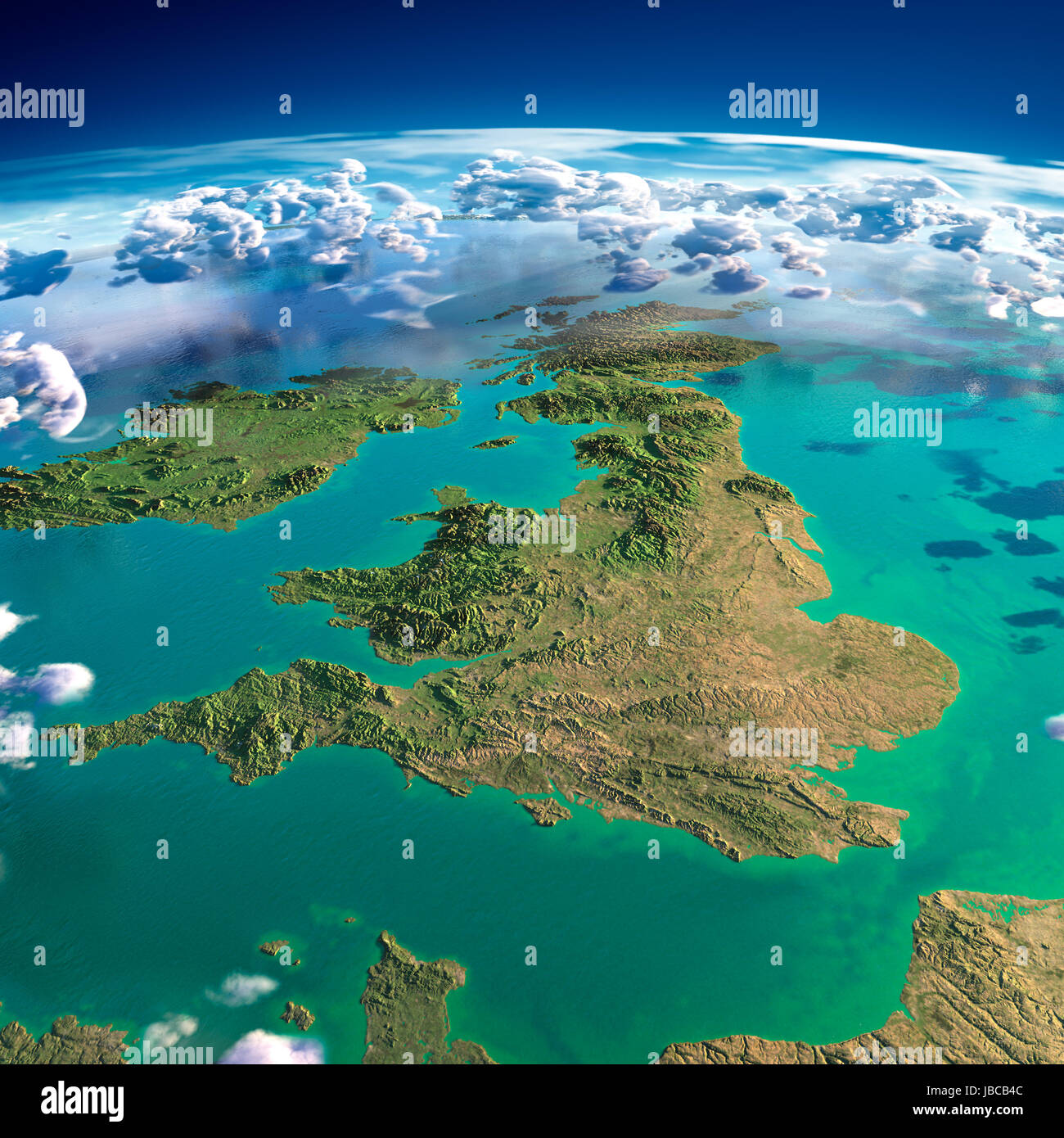 Relief map of scotland hi-res stock photography and images - Alamy