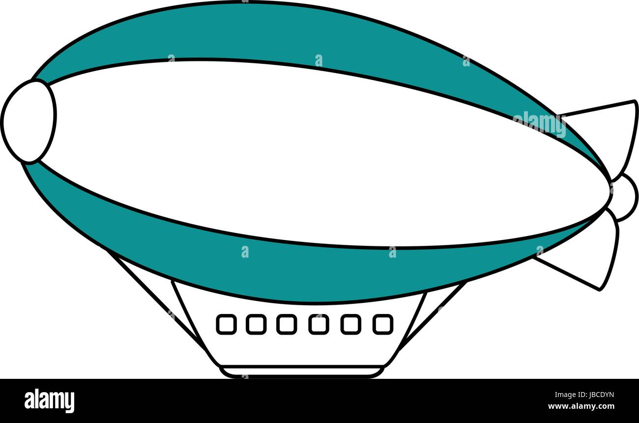 Design template retro airship Stock Vector Images - Alamy