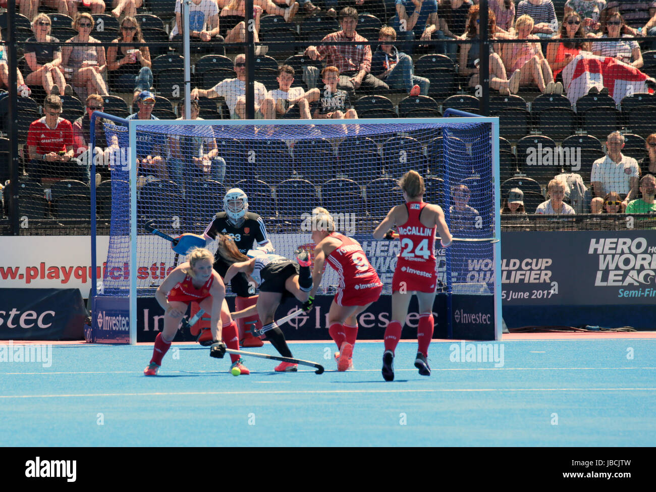 London, UK. 10th June, 2017. Lee Valley Hockey & Tennis Centre Danny
