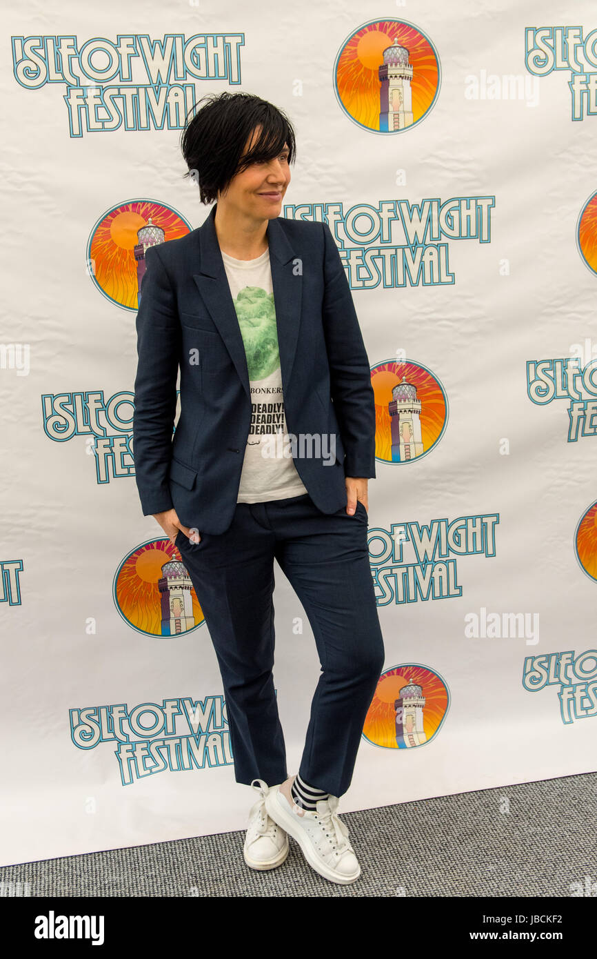 Isle of Wight, UK. 10th June, 2017. Sharleen Spiteri of Texas popped