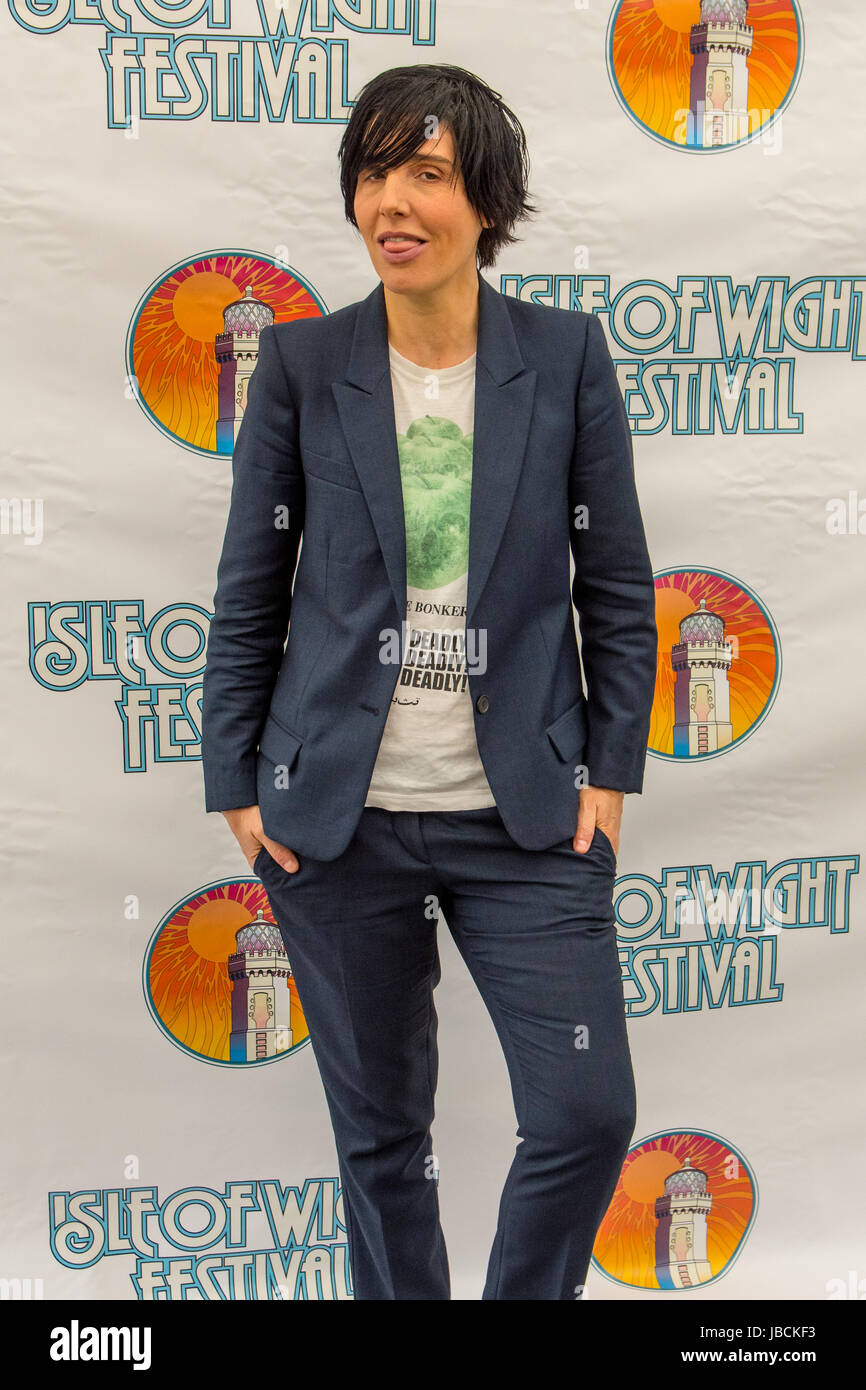 Isle of Wight, UK. 10th June, 2017. Sharleen Spiteri of Texas popped