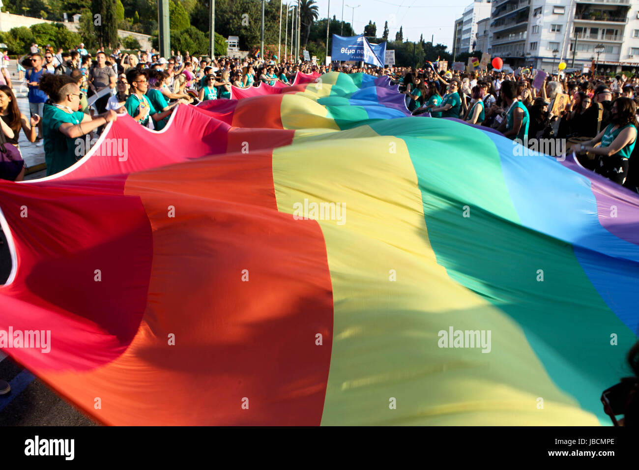 Athens, Greece. 10th June, 2017. l Gay Pride rally in front of the ...