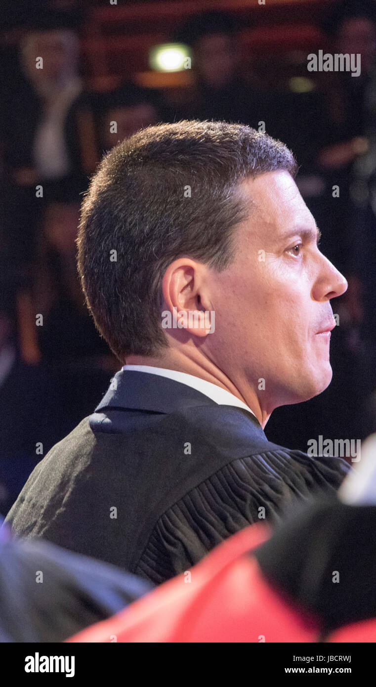 Cairo, Egypt, 10 July 2017 David Miliband receives an honorary Doctorate of Humane Letters and gives Graduate Commencement address at the American Univeristy in Cairo. © B.O'Kane/Alamy Live News Stock Photo