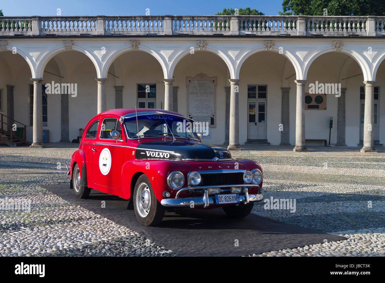 Turin, Italy, 10th June 2017. A 1965 Volvo PV544 Sport. Volvo celebrates its 90th anniversary with a car exhibition in the court of Valentino Castle during Turin car show. Credit: Marco Destefanis/Alamy Live News Stock Photo