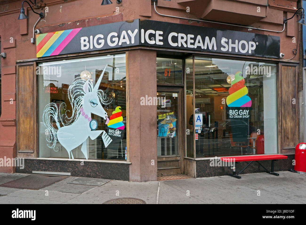 The Big Gay Ice Cream shop in the West Village section of downtown Manhattan, New York City. Stock Photo