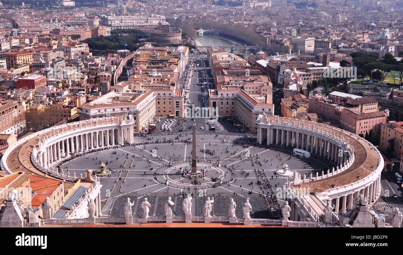 st. peter's square Stock Photo