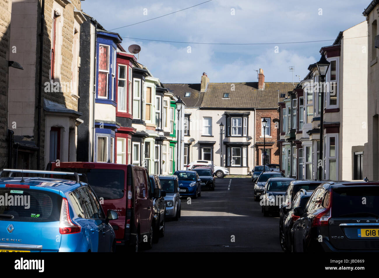 Terrance house street, houses, Headland, Hartlepool, County Durham
