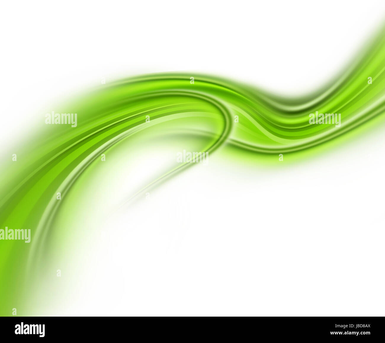 Abstract modern background with green waves Stock Photo - Alamy
