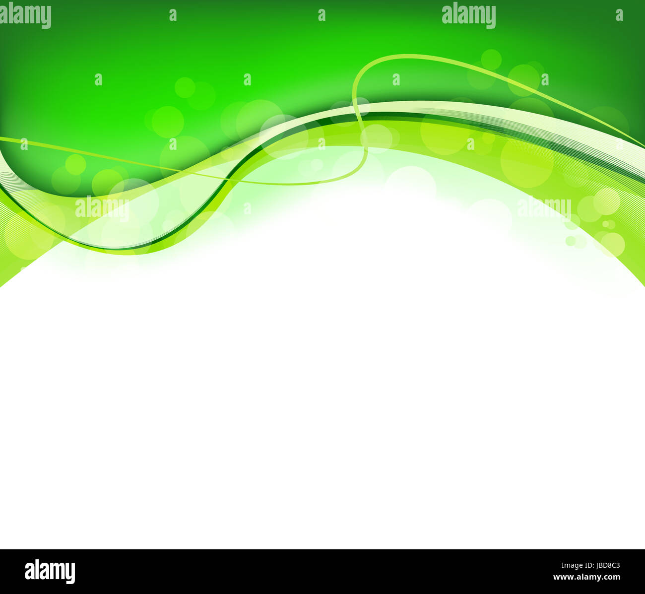 Abstract Modern Background With Green And Yellow Waves, Ai10eps. EPS ...