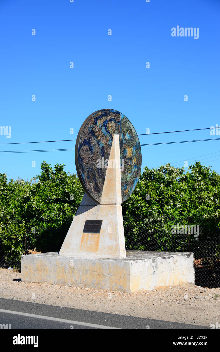 prime meridian,spain,alicante province Stock Photo