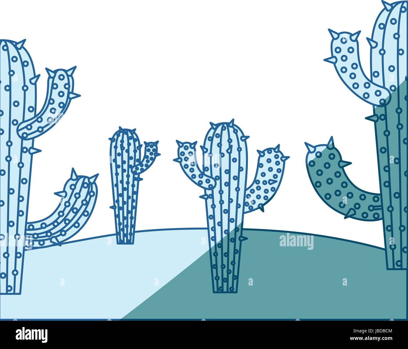 Vegetation in the desert Stock Vector Images - Alamy
