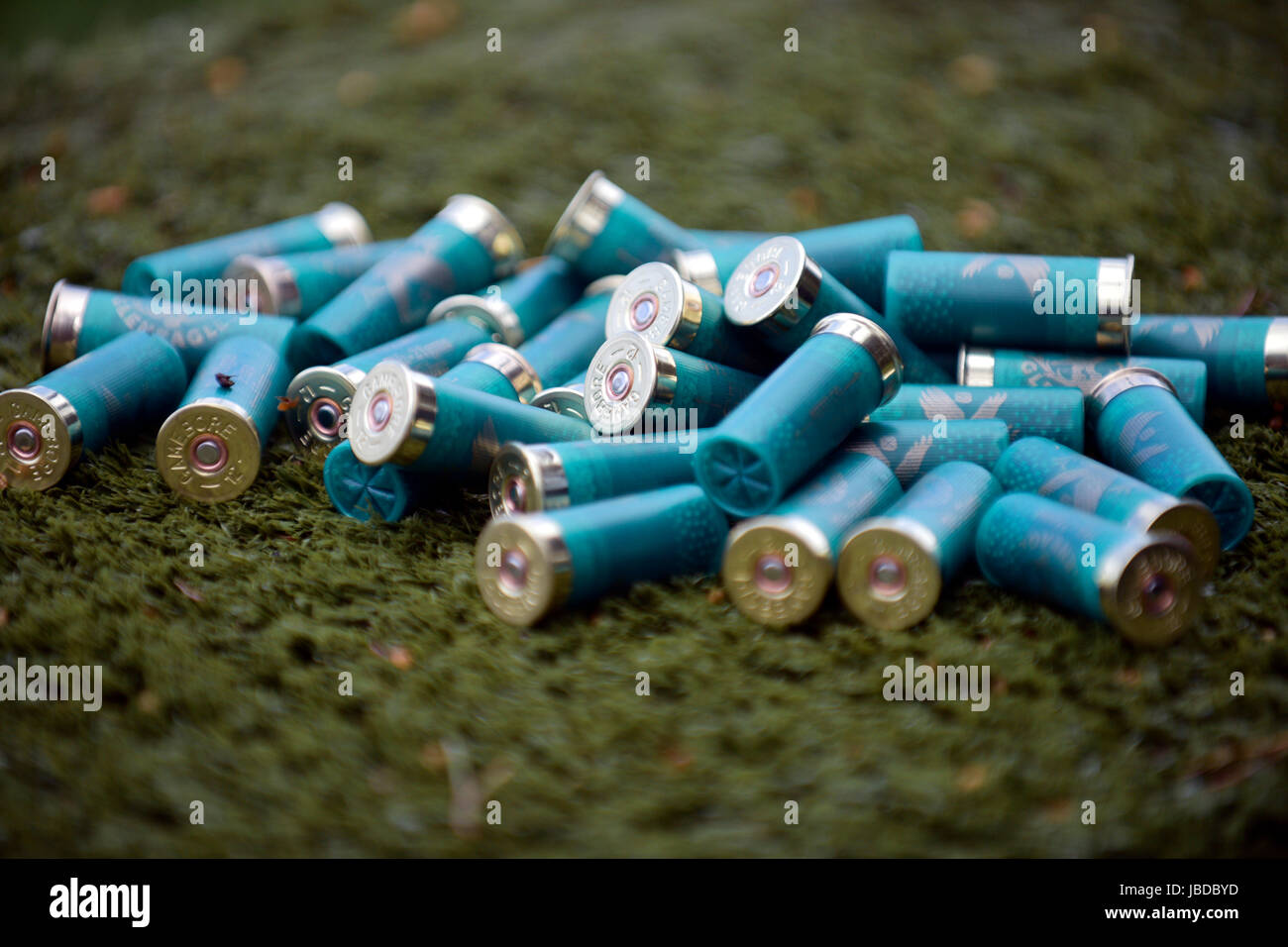 Shotgun Cartridges Clay Shooting High Resolution Stock Photography and
