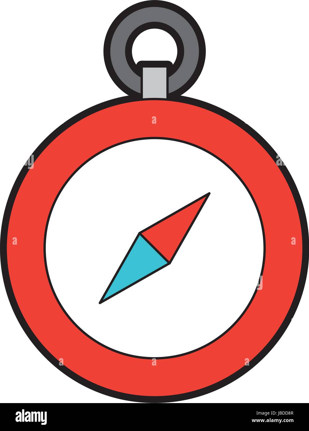 cute red compass cartoon Stock Vector Image & Art Alamy