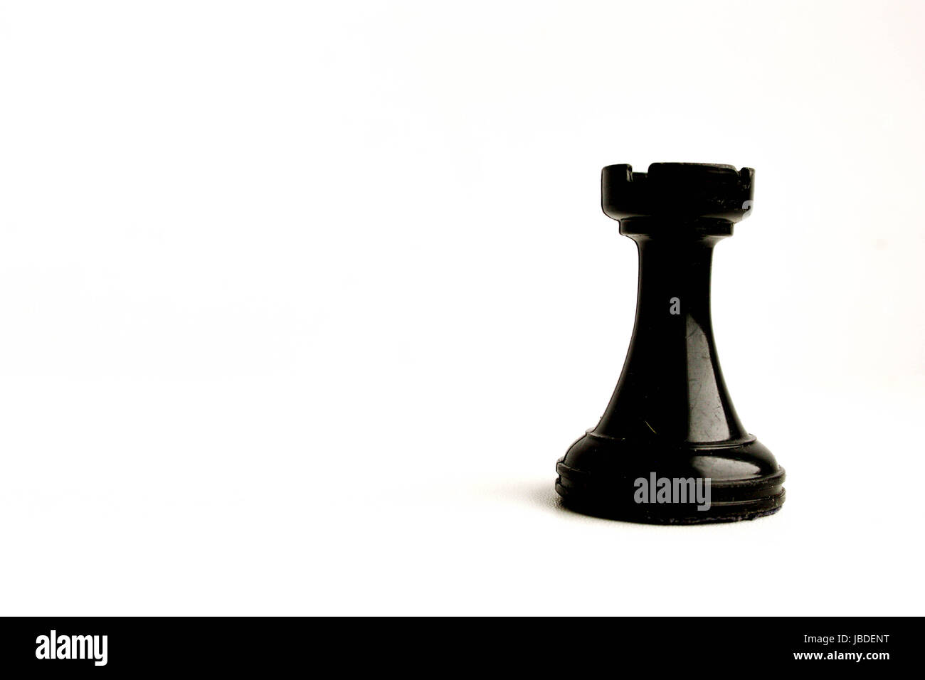 chessmen. Concept of business game. Rook black on white background ...