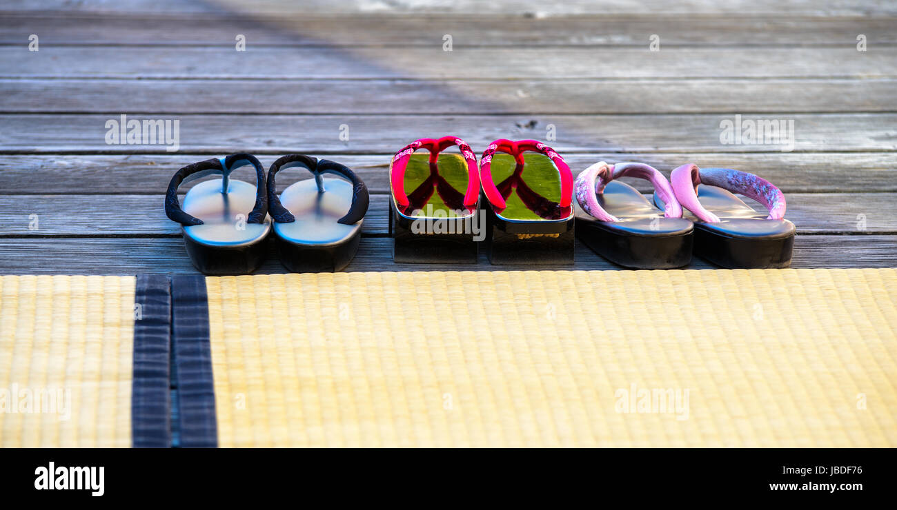 Japanese tradition sandals Stock Photo