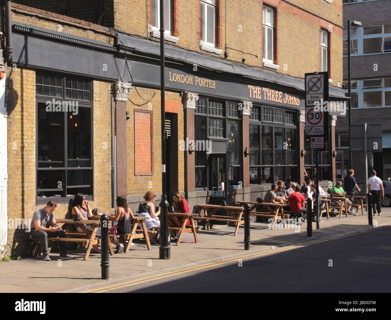 The Three Johns Pub Islington London Stock Photo - Alamy