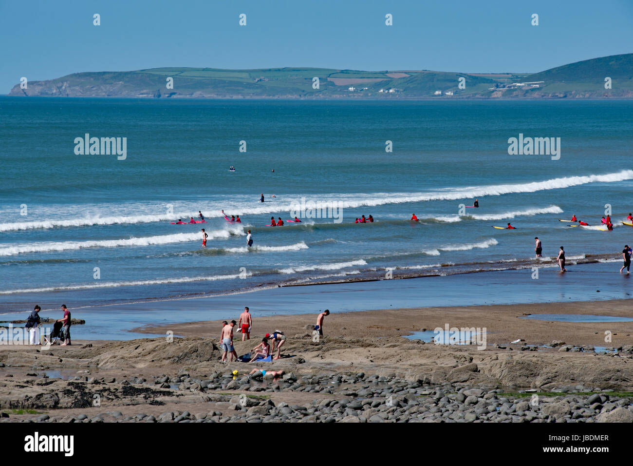 Devon surf school hi-res stock photography and images - Alamy