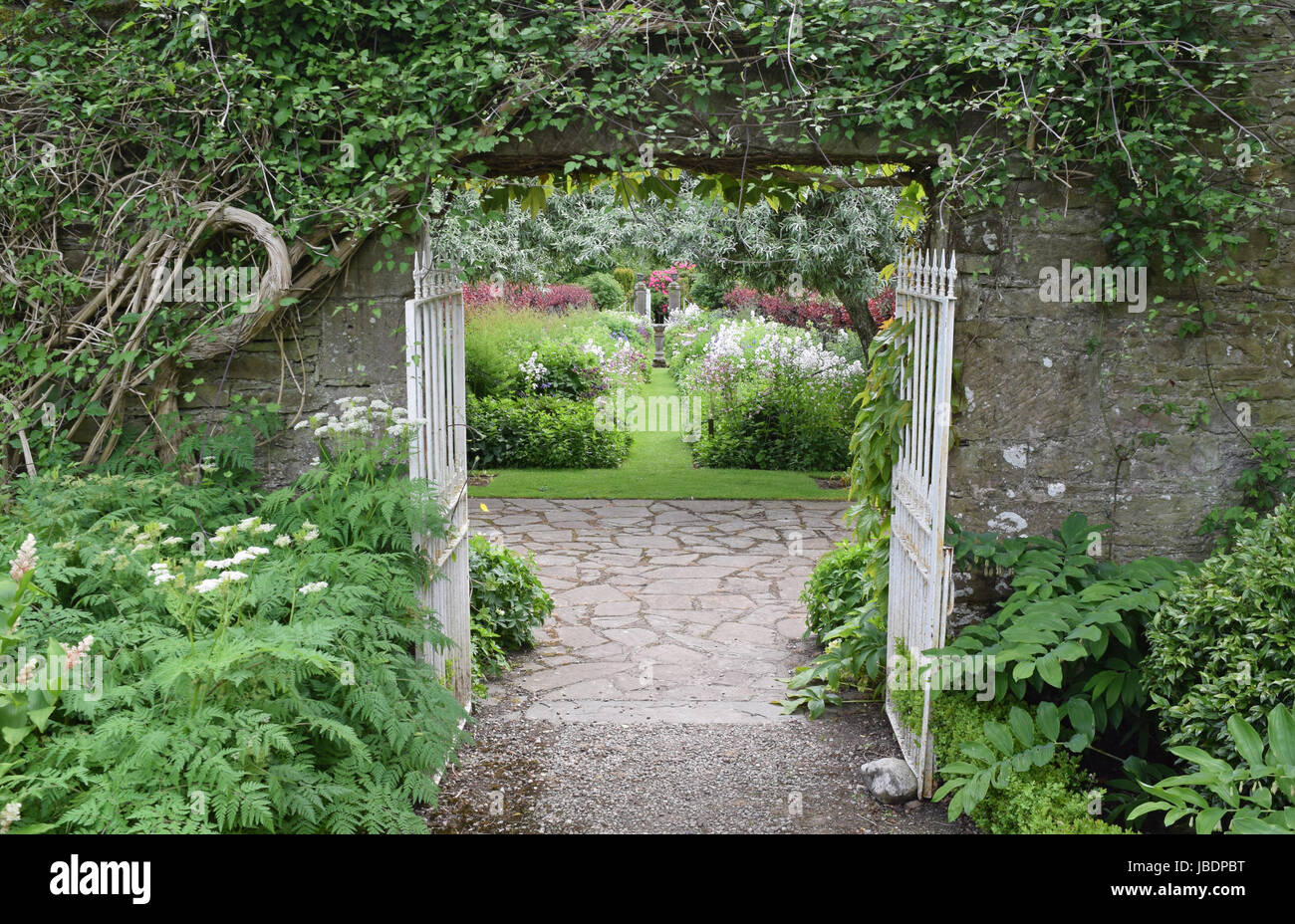 Through the Garden Gate, Pitmuies Gardens, by Forfar, Angus, Scotland