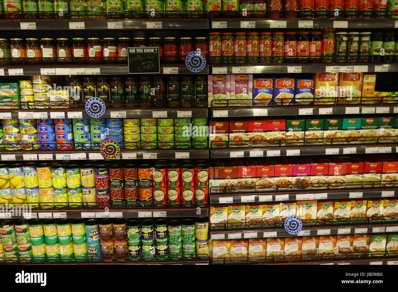Department store display racks Stock Photo Alamy
