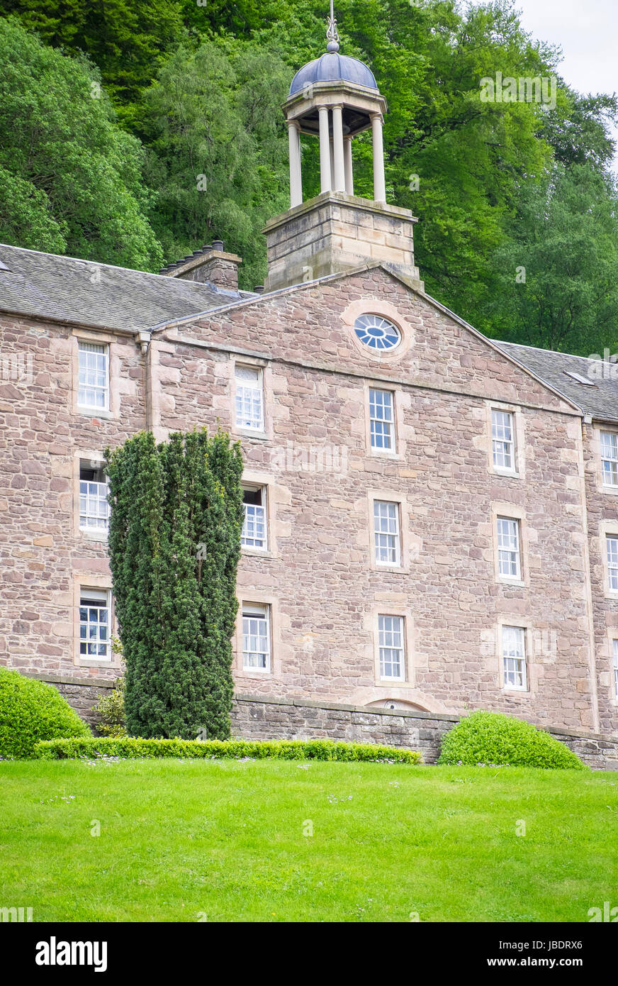 New Lanark is a village on the River Clyde Stock Photo Alamy