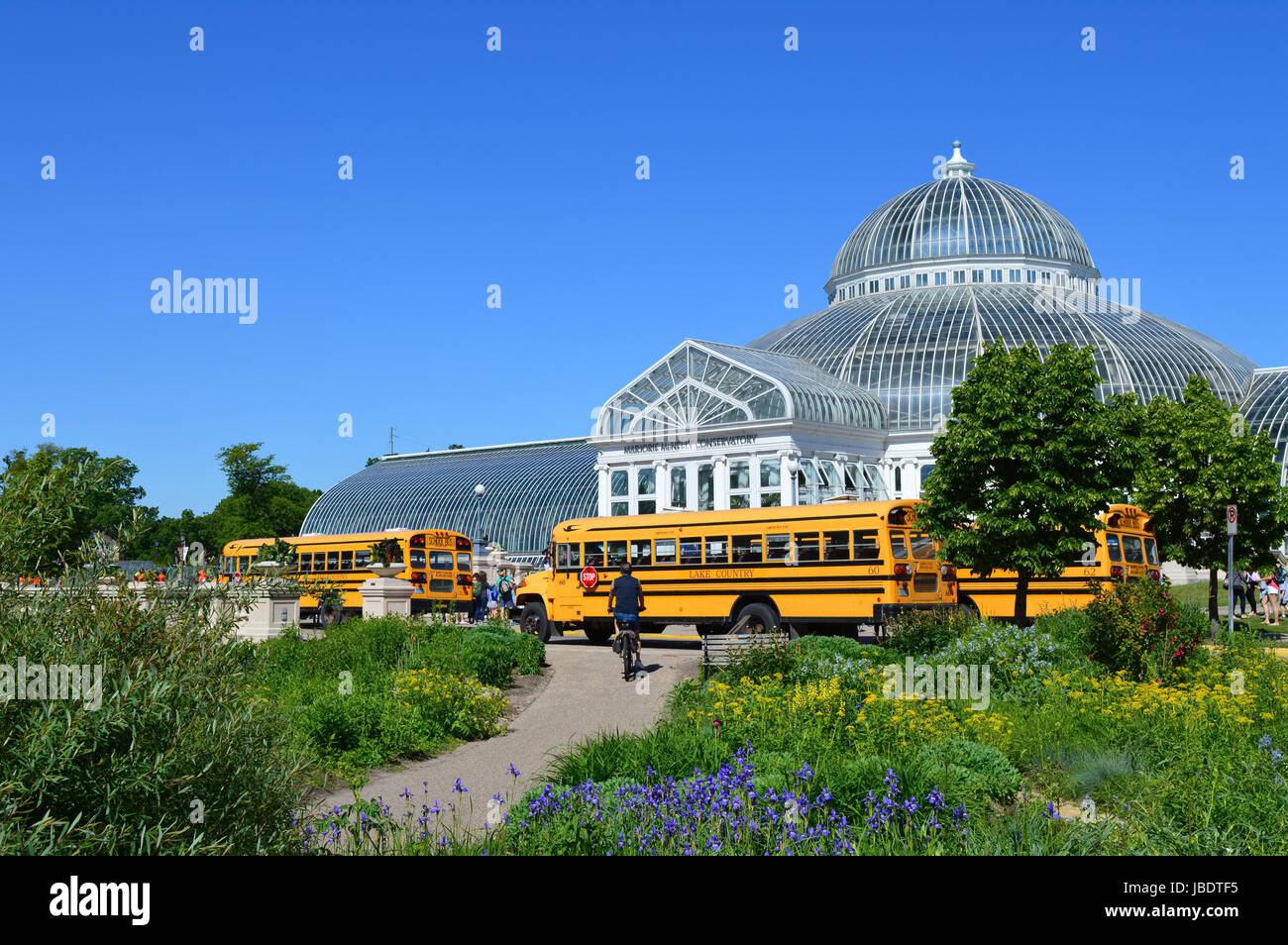 Como Zoo Rides Visitors to Como Zoo and Conservatory in St. Paul, MN Stock Photo - Alamy